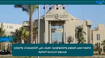 جامعة مصر للعلوم والتكنولوجيا: تعرف على التخصصات والمزايا ورسوم الدراسة الحالية